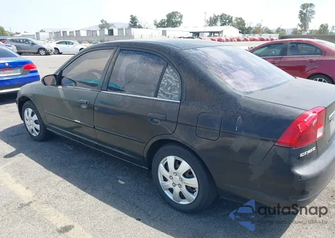 2002 Honda Civic Ex z USA, uszkodzony, nr VIN 2HGES26722H587883